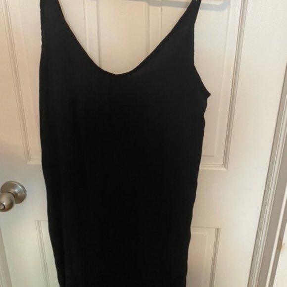 Black Midi Dress with Scoop Neck - Picture 2 of 2